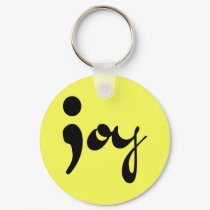 Joy Semicolon Keychain