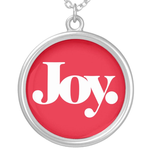 JOY SILVER PLATED NECKLACE (Front)