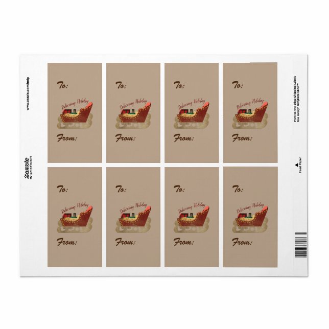 Joy Sleigh Presents  Label (Full Sheet)