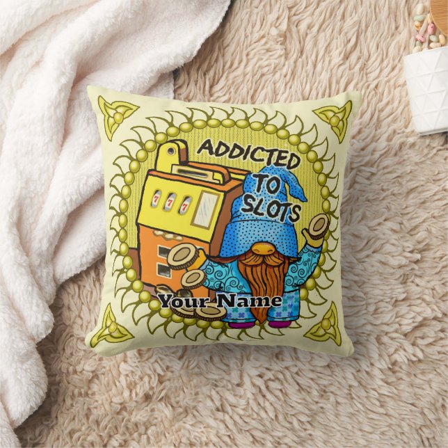Joy slots gnome throw pillow (Blanket)