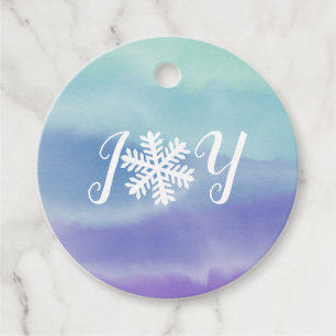 Joy Snowflake Favor Tags