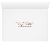 Joy Snowflakes Christmas Photo Card (Inside Horizontal (Bottom))