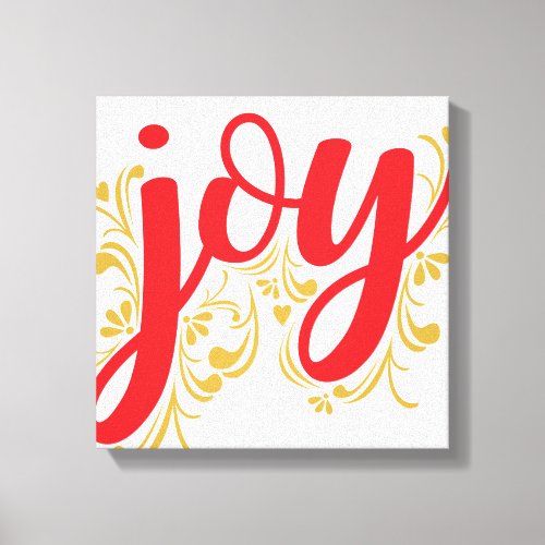 JOY Stretched Canvas Print