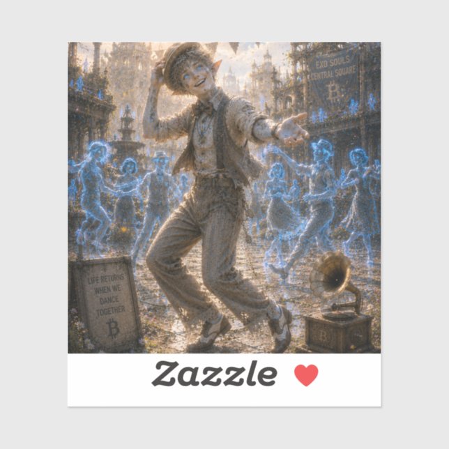 Joy / Swing Dancer / Central Square Sticker (Sheet)