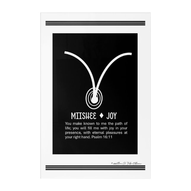 Joy Symbol - African Christian Symbol Acrylic Print (Front)