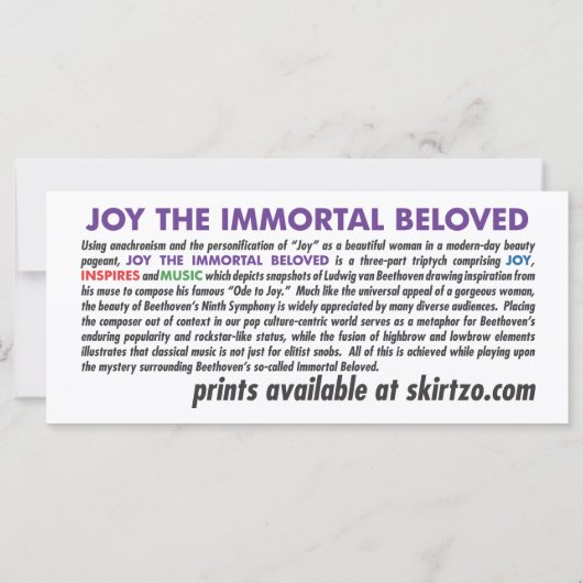 Joy The Immortal Beloved, Part 1: Joy (Back)