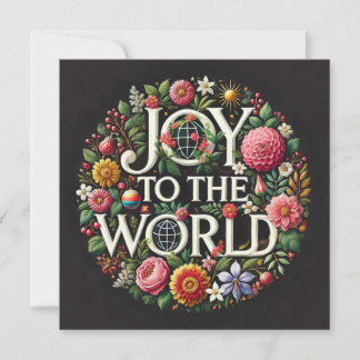 JOY the world greeting Cards