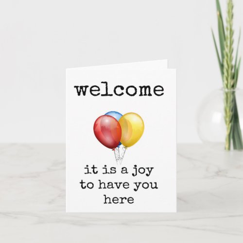 Joy to Have You New Employee Card