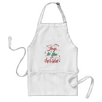 joy to the world adult apron