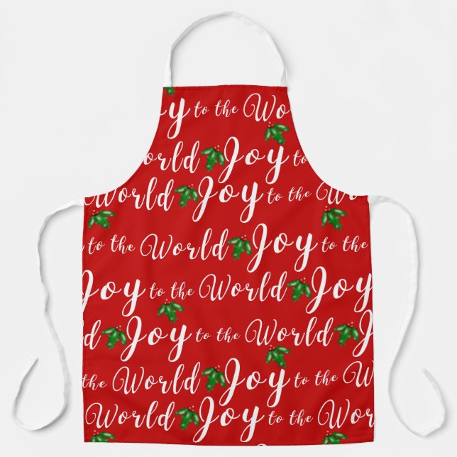 Joy to the World Apron (Front)