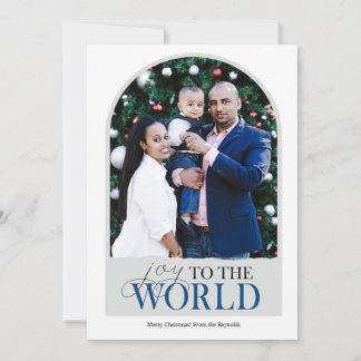 Joy to the World Arch Religious Christmas CARD