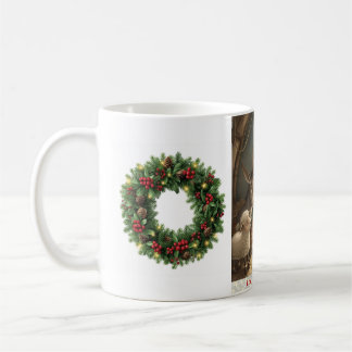 Joy to the World Barnyard Animals Wreath Mug