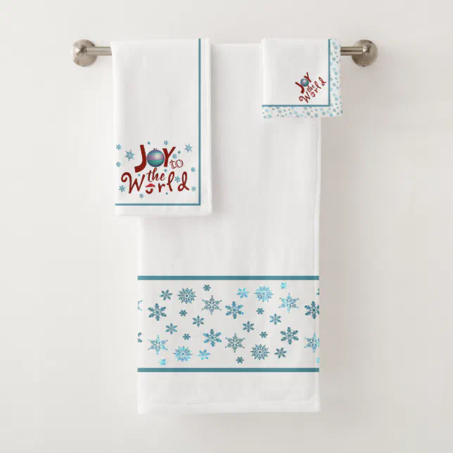 Joy To The World Bath Towel Set | Zazzle