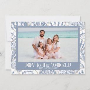 Joy to the World - Beach Holiday Card