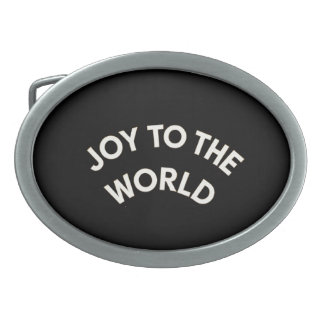 Joy to the World Belt Buckle