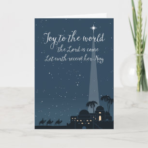 Joy to the World Bethlehem Christmas Card