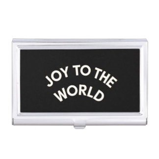 Joy to the World Business Card Case