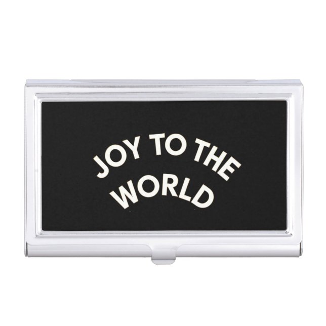 Joy to the World Business Card Case (Front)