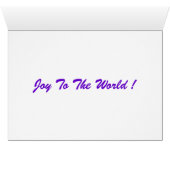 joy to the world ! cards (Inside Horizontal (Bottom))