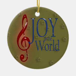 JOY to the World Ceramic Ornament