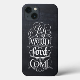 Joy to the World Chalkboard Christian Christmas iPhone 13 Case