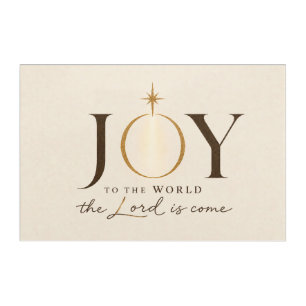 JOY TO THE WORLD Christian Christmas Acrylic Print