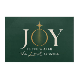 JOY TO THE WORLD Christian Christmas Acrylic Print