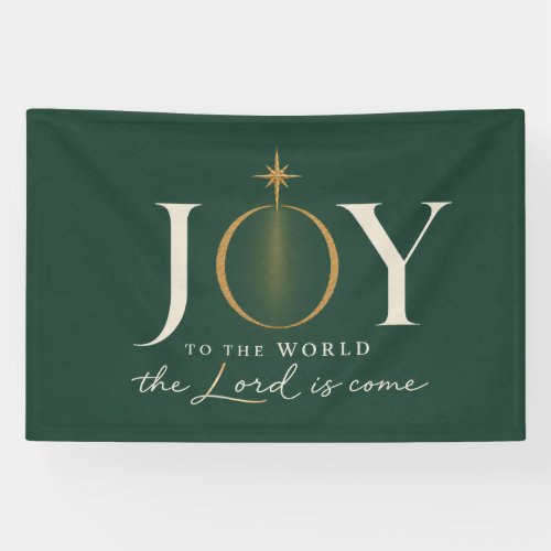 JOY TO THE WORLD | Christian Christmas Banner