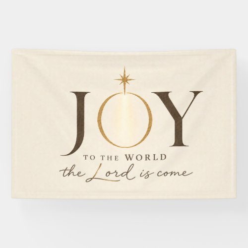 JOY TO THE WORLD | Christian Christmas Banner