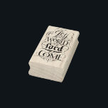 Joy to the World Christian Christmas Calligraphy Rubber Stamp<br><div class="desc">Whenever I sing this Christmas carol, the 'Joy to the World' portion is always so much fun. It comes out in full strength and with… JOY. That was the inspiration for this marvelous piece of calligraphy by professional lettering artist Ivan Angelic. See this terrific piece lettering artwork on other items...</div>