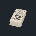 Joy to the World Christian Christmas Calligraphy Rubber Stamp<br><div class="desc">Whenever I sing this Christmas carol, the 'Joy to the World' portion is always so much fun. It comes out in full strength and with… JOY. That was the inspiration for this marvelous piece of calligraphy by professional lettering artist Ivan Angelic. See this terrific piece lettering artwork on other items...</div>