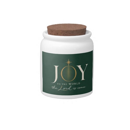 JOY TO THE WORLD | Christian Christmas Candy Jar