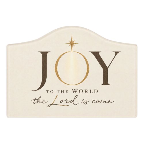 JOY TO THE WORLD | Christian Christmas Door Sign