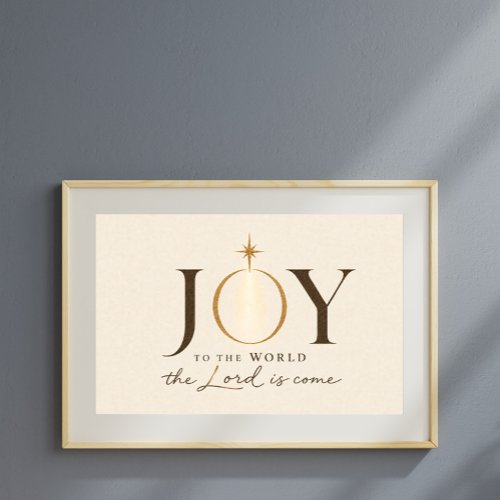JOY TO THE WORLD | Christian Christmas Poster