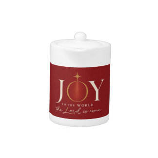  JOY TO THE WORLD | Christian Christmas Teapot