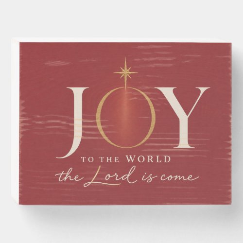 JOY TO THE WORLD | Christian Christmas Wooden Box Sign