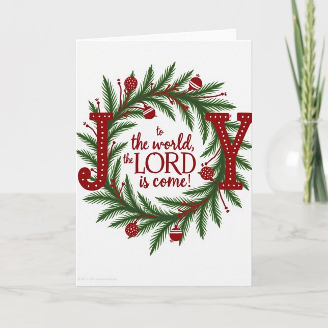 Joy To The World Christmas Card (Front)