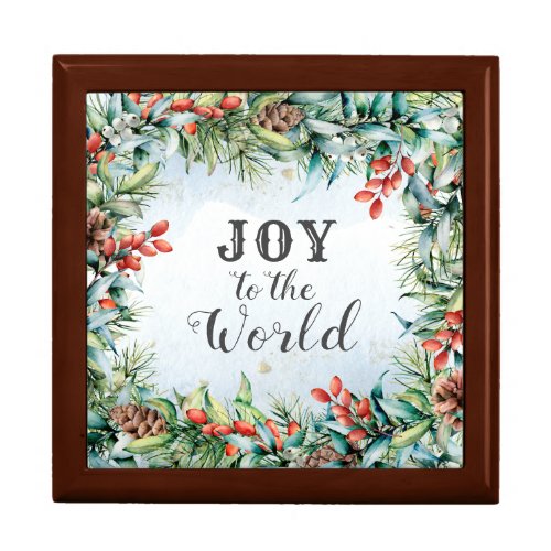 Joy to the World Christmas Carol Gift Box