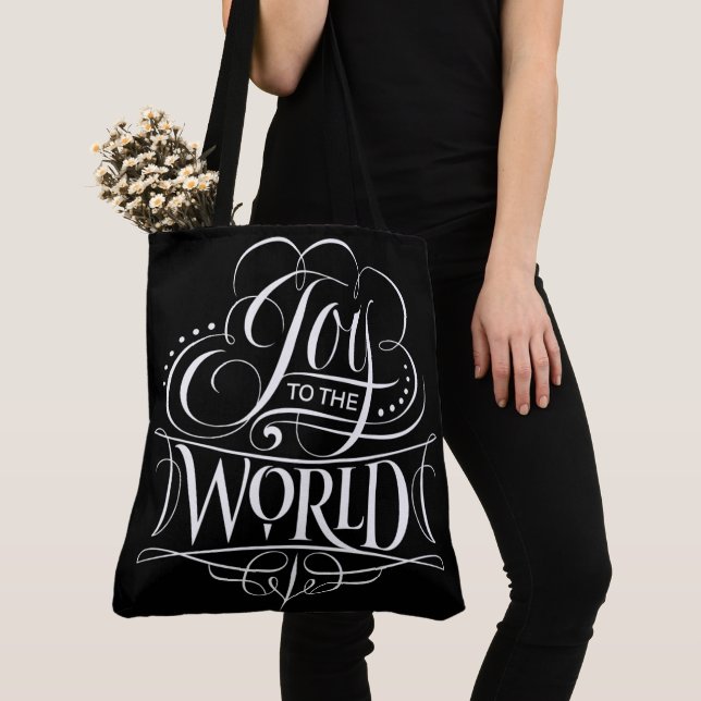 Joy to the World Christmas Christian Jesus God Tote Bag (Close Up)
