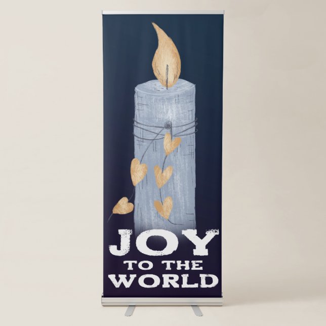Joy to the World Christmas Church Banner (Front)