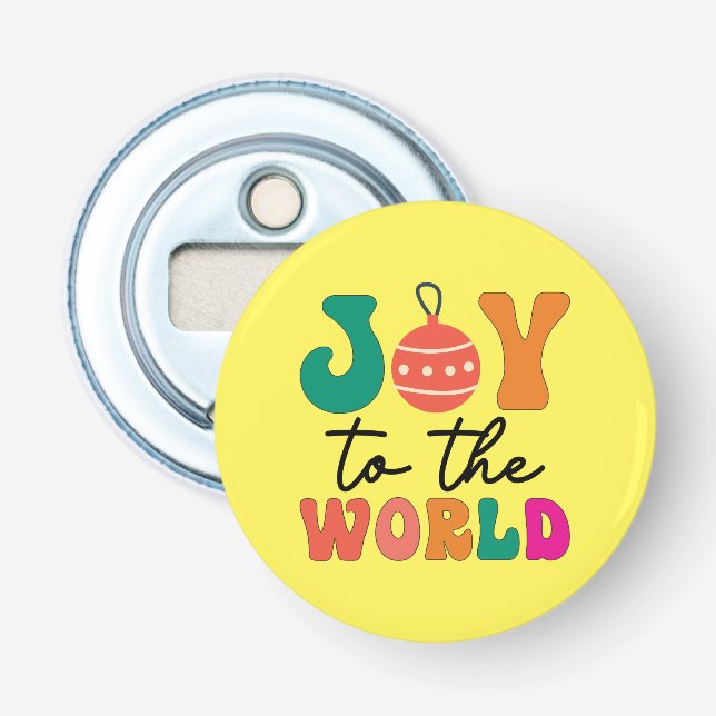 Joy to The World - Christmas Design-50835 Bottle Opener (Front)