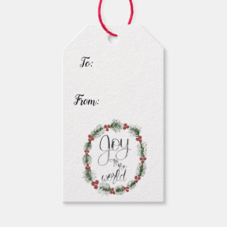 Joy to the World Christmas Gift Tags