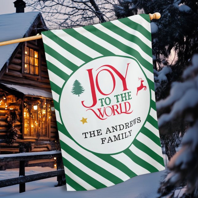 Joy to the World! Christmas House Flag (Jo)
