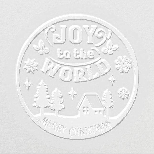Joy to the World Christmas Landscape  Embosser (Design)