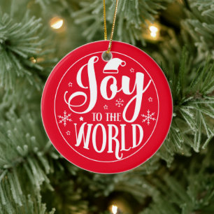 Joy to the World Christmas Ornament