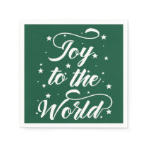 joy to the world Christmas Paper Napkins