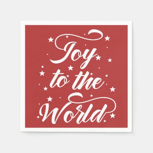 joy to the world Christmas Paper Napkins