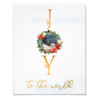 Joy To The World Christmas Poster