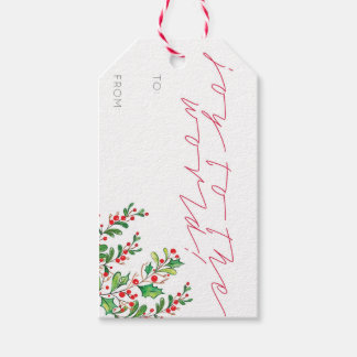 Joy to the World Christmas Present Gift Tag