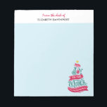 Joy to the World Christmas Quote Typography Notepad<br><div class="desc">A notepad with a fun and whimsical illustration. Typography design in the shape of a Christmas tree with some christmas ornaments and a star on top. Inside are the words: Joy to the world.</div>